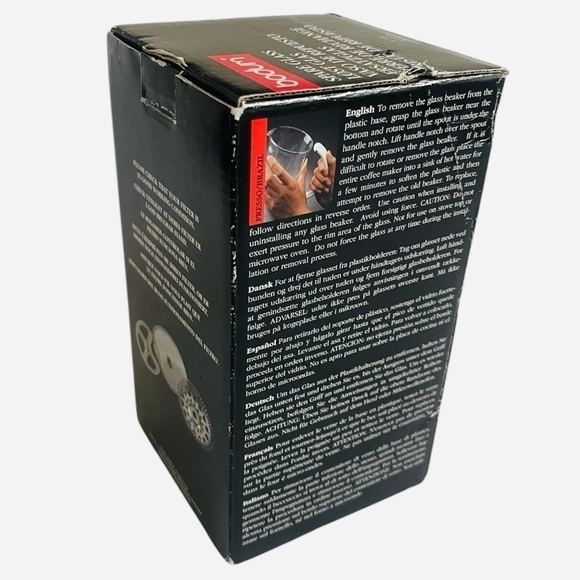 NIB BODUM French Press Coffee Maker Carafe Glass Replacement Glass - Picture 7 of 7